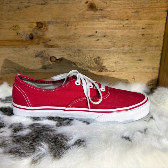 Vans Red and White Sneakers - Picture 9 of 10